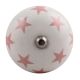 Light Pink Star Ceramic Wine Stopper (Pack Of One Piece)